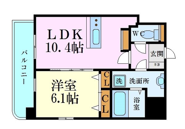 鷹野橋駅 徒歩3分 11階の物件間取画像